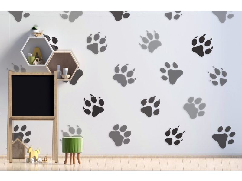 Pastel child's room. playroom. modern style. 3d illustration. Wall mock up