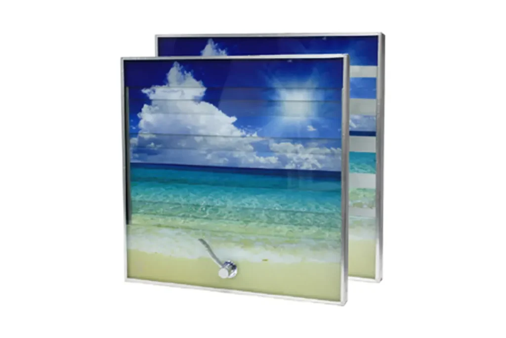 VISTA-Art privacy panel with custom photographic graphics