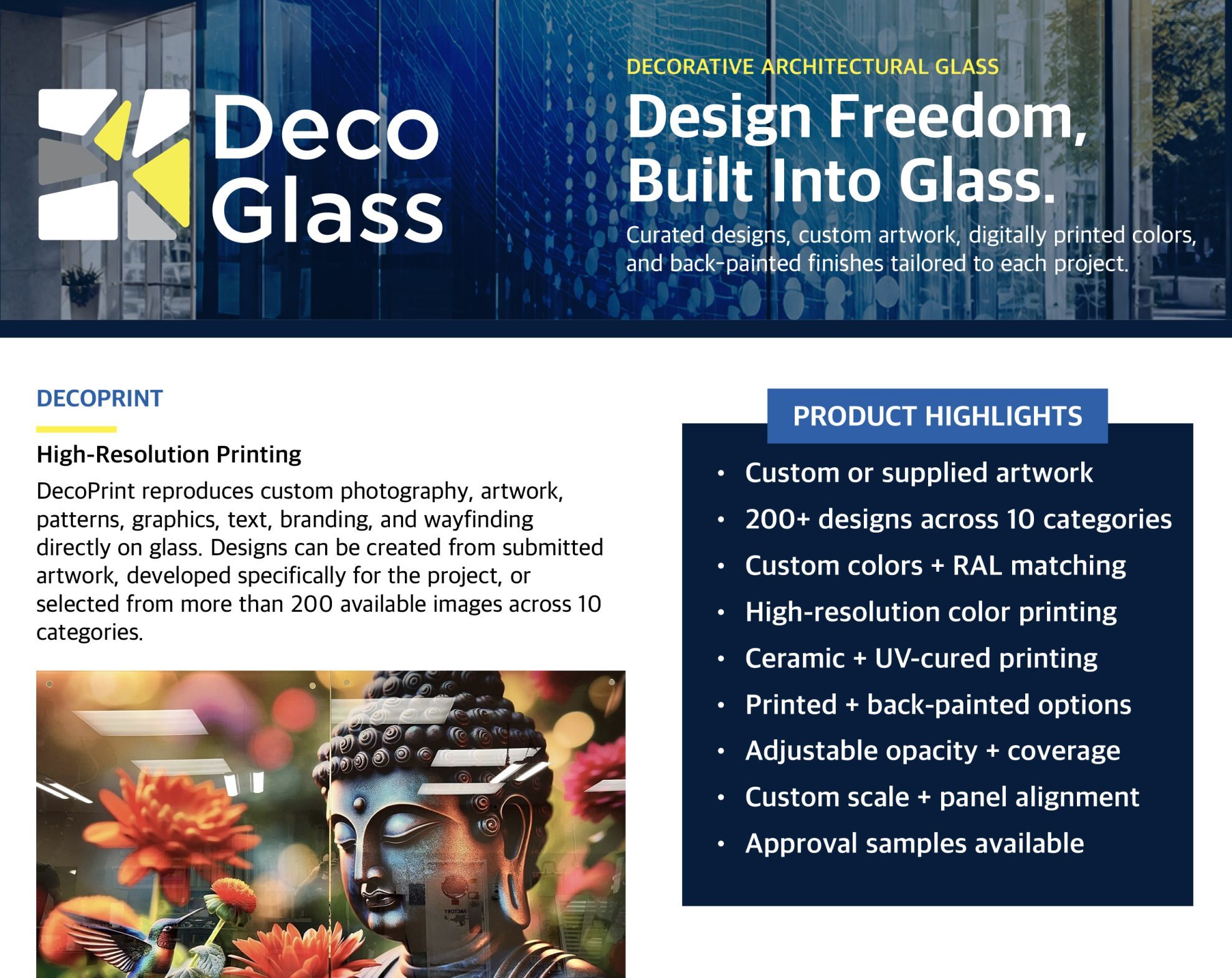 DecoGlass Product Data Sheet