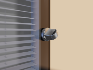 Ligature-free magnetic control knob for BGB integral blinds